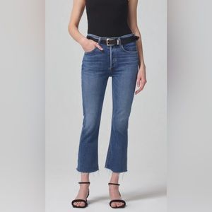 Citizens of Humanity Isola Mid Rise Cropped Boot Jeans, Size 31 EUC
